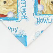 Happy Howlidays Komondor Fleecedecke (Ecke)