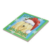 Happy Howlidays Komondor Fliese (Seite)