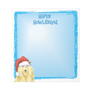 Happy Howlidays Komondor Notizblock