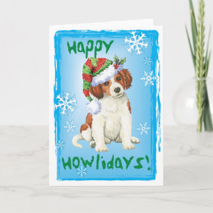 Happy Howlidays Kooikerhondje Feiertagskarte