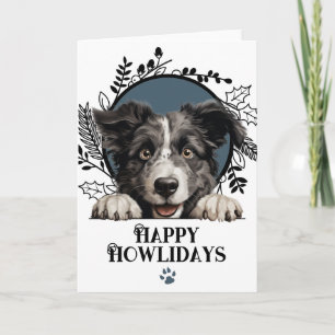 Happy Howlidays Kroatische Sheepdog Hund Weihnacht Feiertagskarte