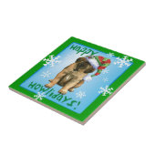Happy Howlidays Leonberger Fliese (Seite)