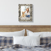 Happy Howlidays Leopard Print Foto Leinwanddruck (Insitu (Schlafzimmer))