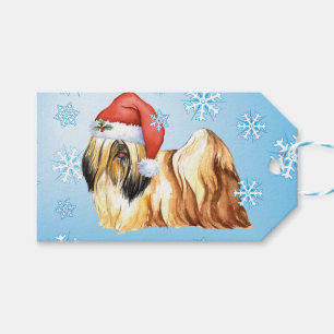 Happy Howlidays Lhasa Apso Geschenkanhänger