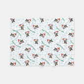 Happy Howlidays Long Coat Chihuahua Fleece Blanket (Vorderseite (Horizontal))