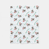 Happy Howlidays Long Coat Chihuahua Fleece Blanket (Vorderseite)
