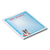 Happy Howlidays Long Coat Chihuahua Notizblock (angewinkelt)