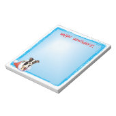 Happy Howlidays Long Coat Chihuahua Notizblock (Rotiert)