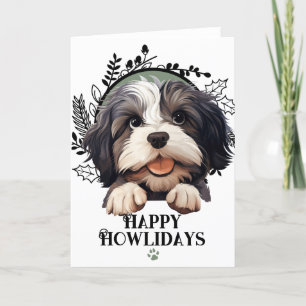 Happy Howlidays Lowchen Dog Weihnachten