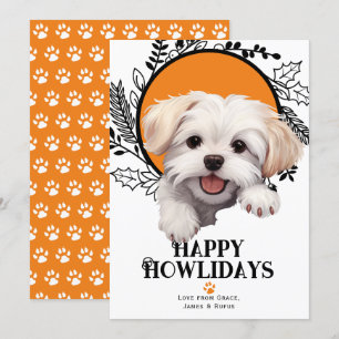 Happy Howlidays Maltese Dog Weihnachten