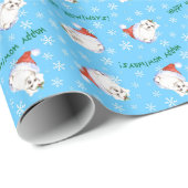 Happy Howlidays Maltese Geschenkpapier (Rolleneckpunkt)