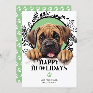 Happy Howlidays Mastiff Dog Weihnachten