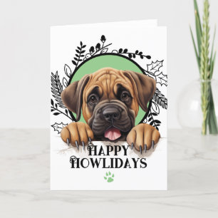 Happy Howlidays Mastiff Dog Weihnachten
