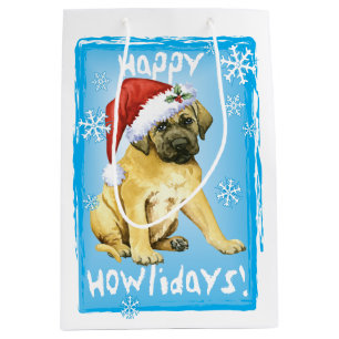 Happy Howlidays Mastiff Mittlere Geschenktüte