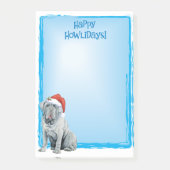 Happy Howlidays Mastino Post-it Notes Klebezettel (Vorderseite)