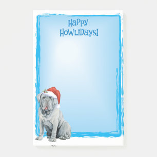 Happy Howlidays Mastino Post-it Notes Klebezettel