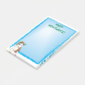 Happy Howlidays Mini Bull Terrier Post-it Klebezettel (angewinkelt)