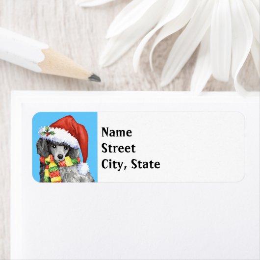 Happy Howlidays Miniatur Poodle (Insitu)