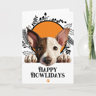 Happy Howlidays Miniature Bull Terrier Weihnachten