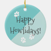 Happy Howlidays Miniature Pinscher Dog Cute Puppy Keramik Ornament (Hinten)