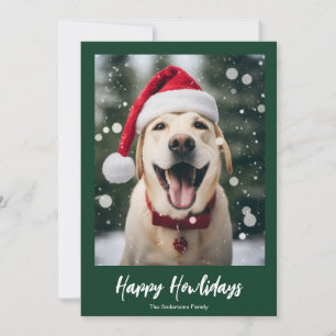 Happy Howlidays, moderne Weihnachtskrippen Feiertagskarte