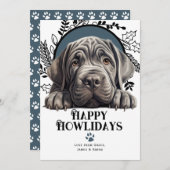 Happy Howlidays Neapolitan Mastiff Dog Weihnachten (Vorne/Hinten)