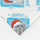 Happy Howlidays Neapolitan Mastiff Fleece Blanket (Ecke)