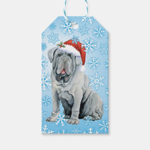 Happy Howlidays Neapolitan Mastiff Gift Tags Geschenkanhänger
