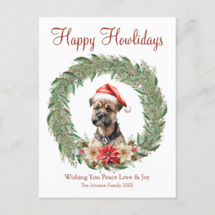 Happy Howlidays Niedlich Cairn Terrier Dog Feiertagspostkarte