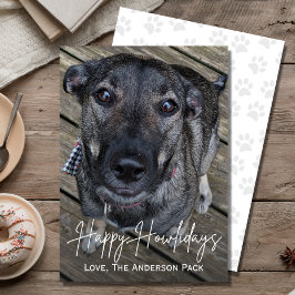 Happy Howlidays Niedlich Hund Foto Weihnachten