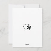 Happy Howlidays Niedlich Poodle Dog Feiertagskarte (Rückseite)