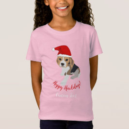 HAPPY HOWLIDAYS NIEDLICH XMAS PUPPY RED WEIHNACHTS T-Shirt