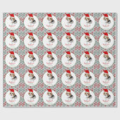 HAPPY HOWLIDAYS NIEDLICHE XMAS PUPPY PAWPRINTS GESCHENKPAPIER (Flach)