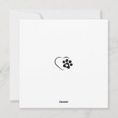 Happy Howlidays Niedlicher Dalmatiner Hund Feiertagskarte (Rückseite)