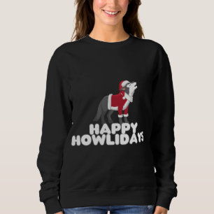 Happy Howlidays - Niedlicher Weihnachtswolf-Hund W Sweatshirt