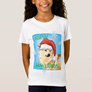 Happy Howlidays Norwegischer Buhund T-Shirt