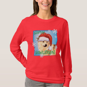 Happy Howlidays Norwegischer Buhund T-Shirt