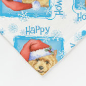 Happy Howlidays Norwich Terrier Fleece Blanket (Ecke)