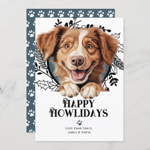 Happy Howlidays Nova Scotia Duck Tolling Retriever Feiertagskarte