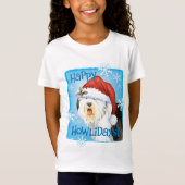 Happy Howlidays Old English Sheepdog T-Shirt (Vorderseite)