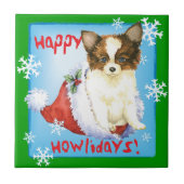 Happy Howlidays Papillon Fliese (Vorderseite)