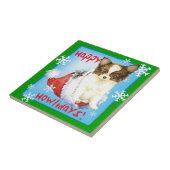 Happy Howlidays Papillon Fliese (Seite)