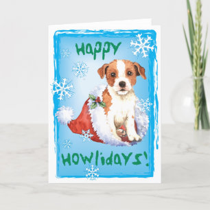 Happy Howlidays Parson Russell Terrier Feiertagskarte