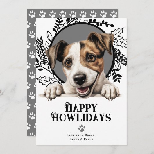 Happy Howlidays Parson Russell Terrier Weihnachten (Vorne/Hinten)