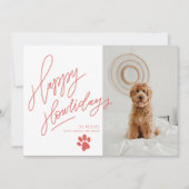 Happy Howlidays Paw Pet Dog Weihnachtsgebäck Foto (Vorderseite)