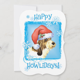 Happy Howlidays PBGV Feiertagskarte
