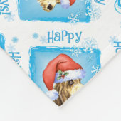 Happy Howlidays PBGV Fleece Blanket (Ecke)
