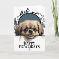 Happy Howlidays Pekinese Dog