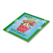 Happy Howlidays Pembroke Welsh Corgi Fliese (Seite)