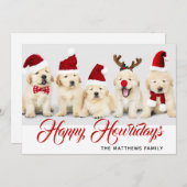 Happy Howlidays Pet Dog Holiday Foto | Weihnachten (Vorne/Hinten)